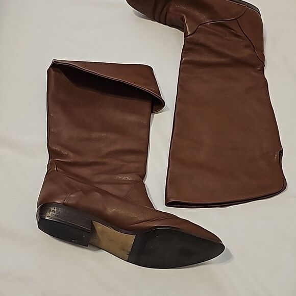 Vintage bandolino made in italy 100%  Genuine Leather Pull on Boots size 8 - Picture 3 of 9